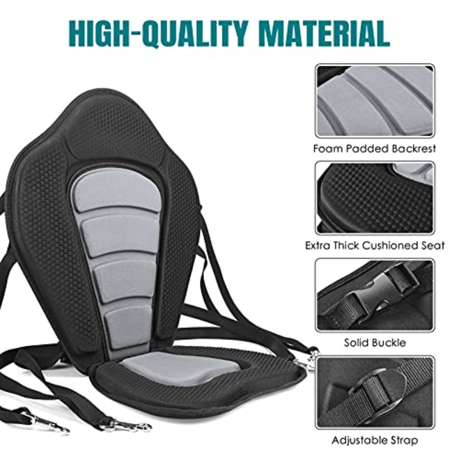Deluxe Padded Kayak Seat with  - Fishing Kayak Storage Bag のレビューと価格