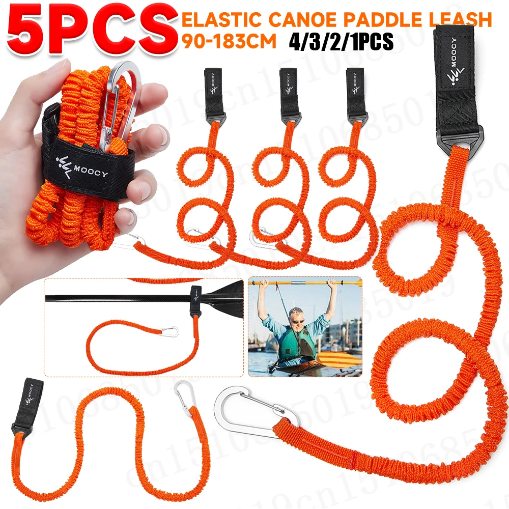 5-1PCS Elastic Kayak Canoe Pad - Fishing Kayak Paddle Leash のレビューと価格