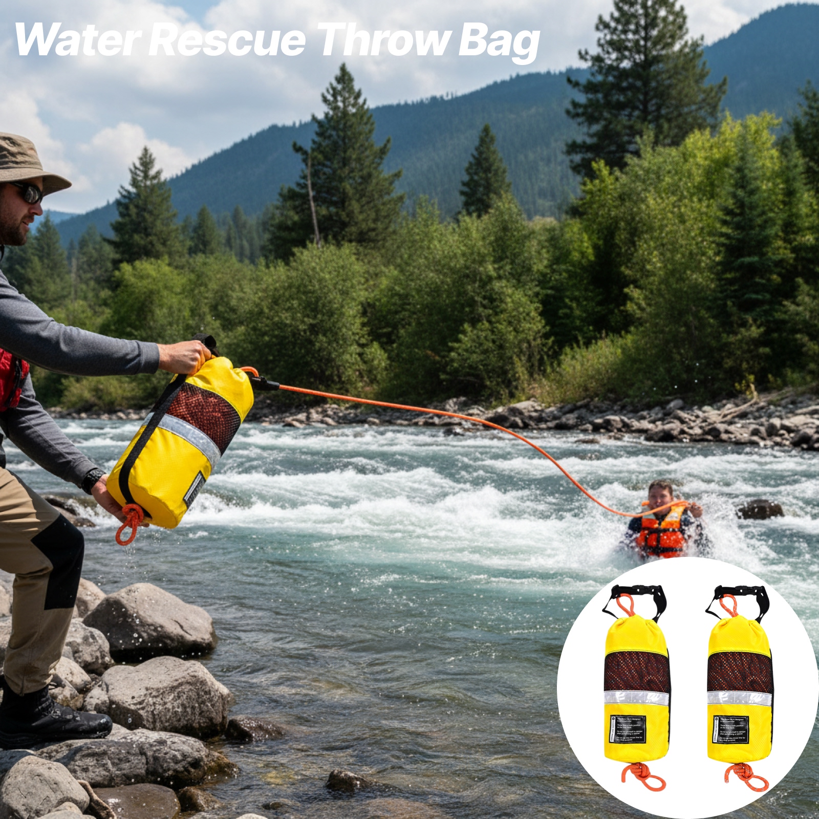 Throw Bag for Water Rescue Mar - Fishing Kayak Crate のレビューと価格