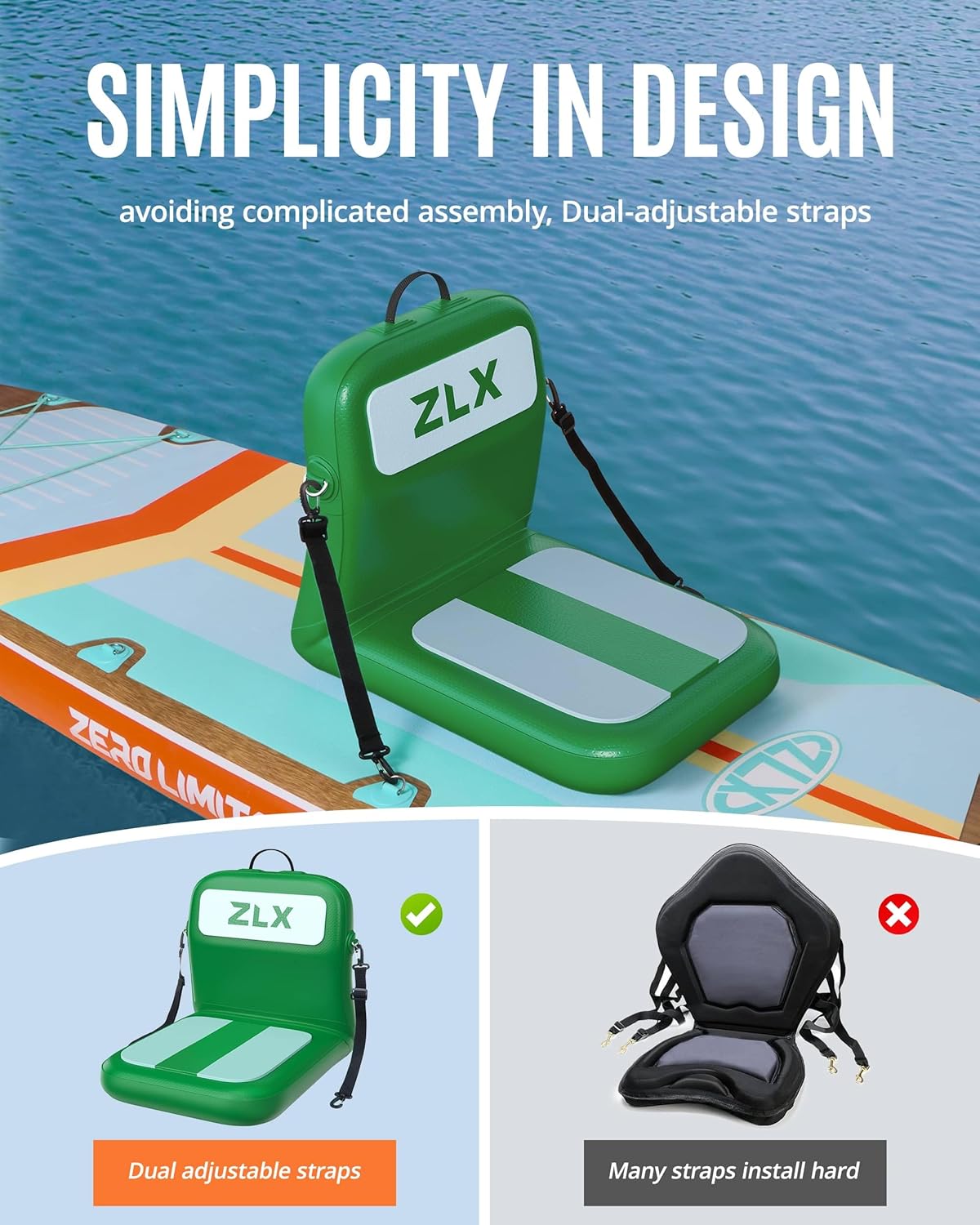 Portable Inflatable Kayak Seat - Fishing Kayak Seat のレビューと価格