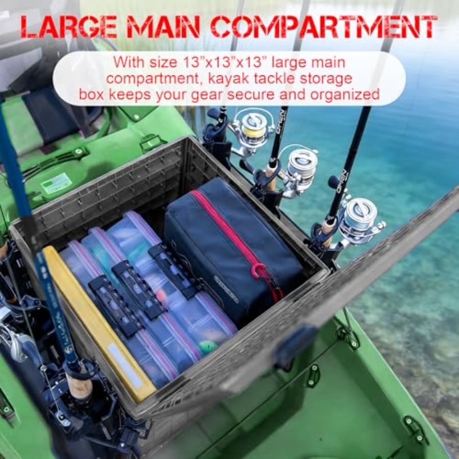 Kayak Fishing Crate with 4 Rod - Fishing Kayak Crate のレビューと価格