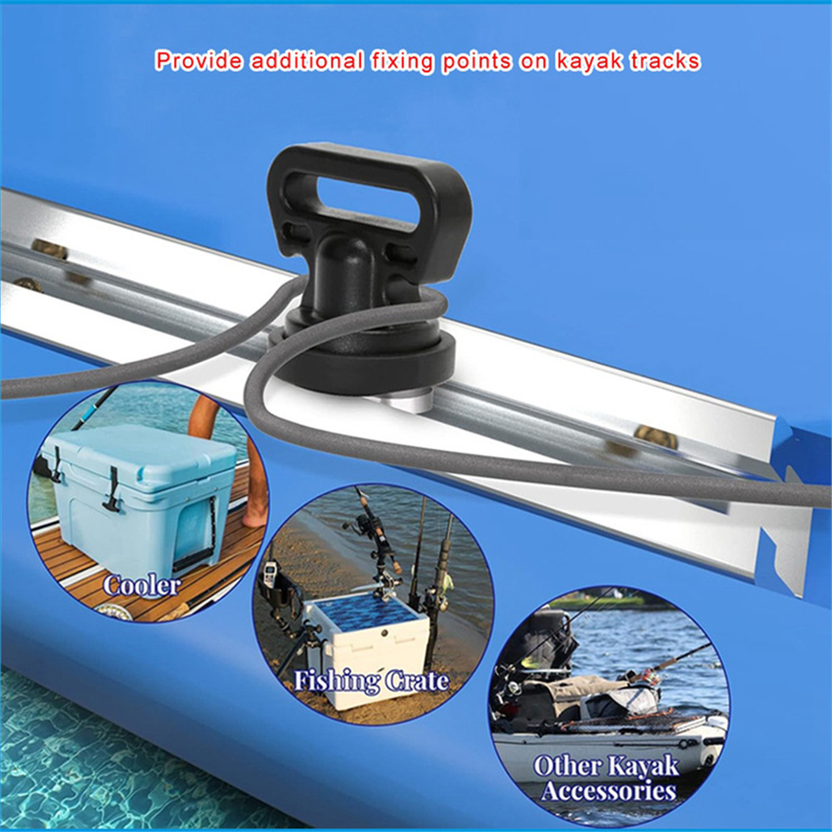 2525+ 4PCS Marine Track Mount  - Fishing Kayak Crate のレビューと価格