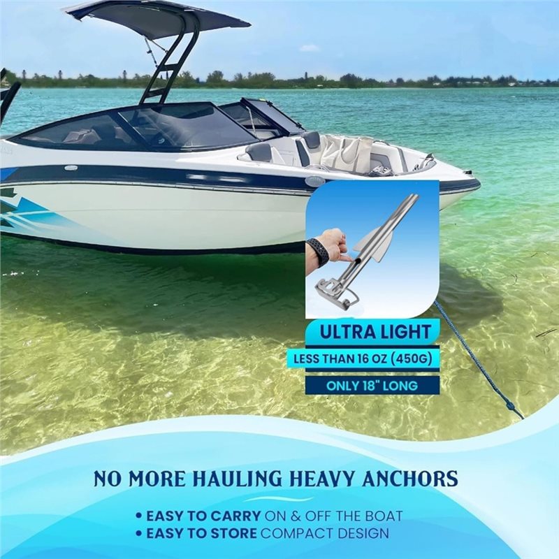 A12E-Shallow Water Boat Anchor - Fishing Kayak Anchor のレビューと価格