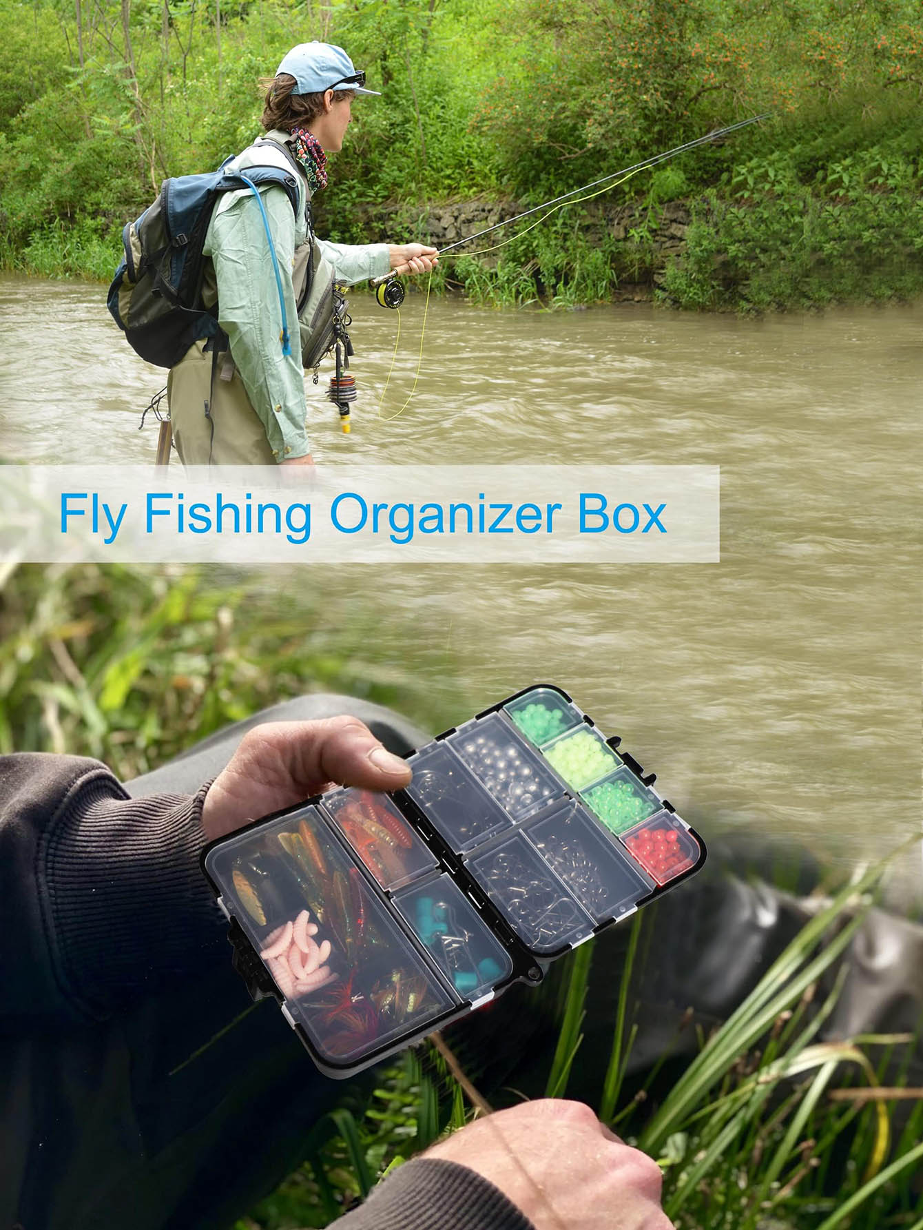 Small Tackle Box Organizer Min - Fishing Kayak Crate のレビューと価格