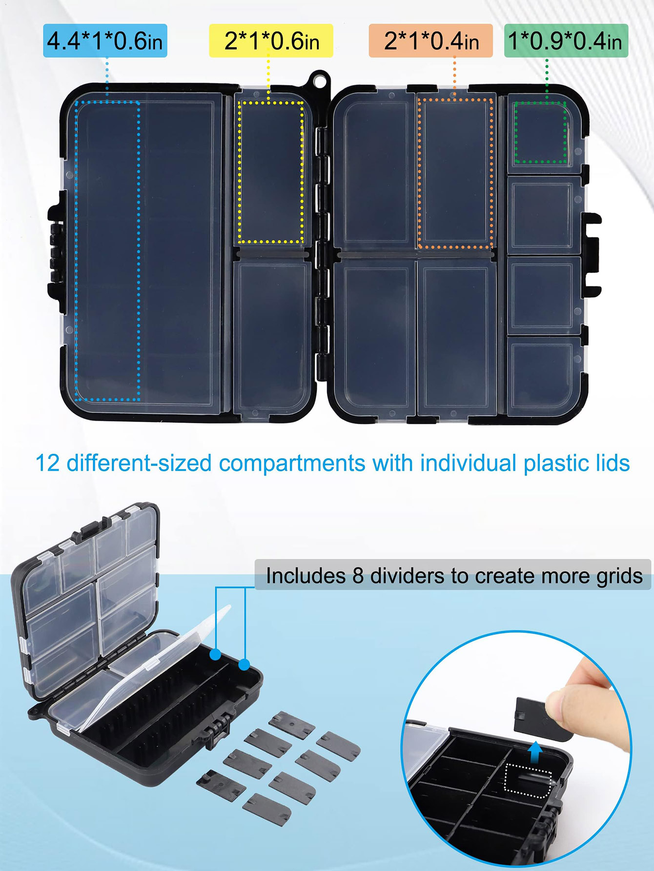 Small Tackle Box Organizer Min - Fishing Kayak Crate のレビューと価格