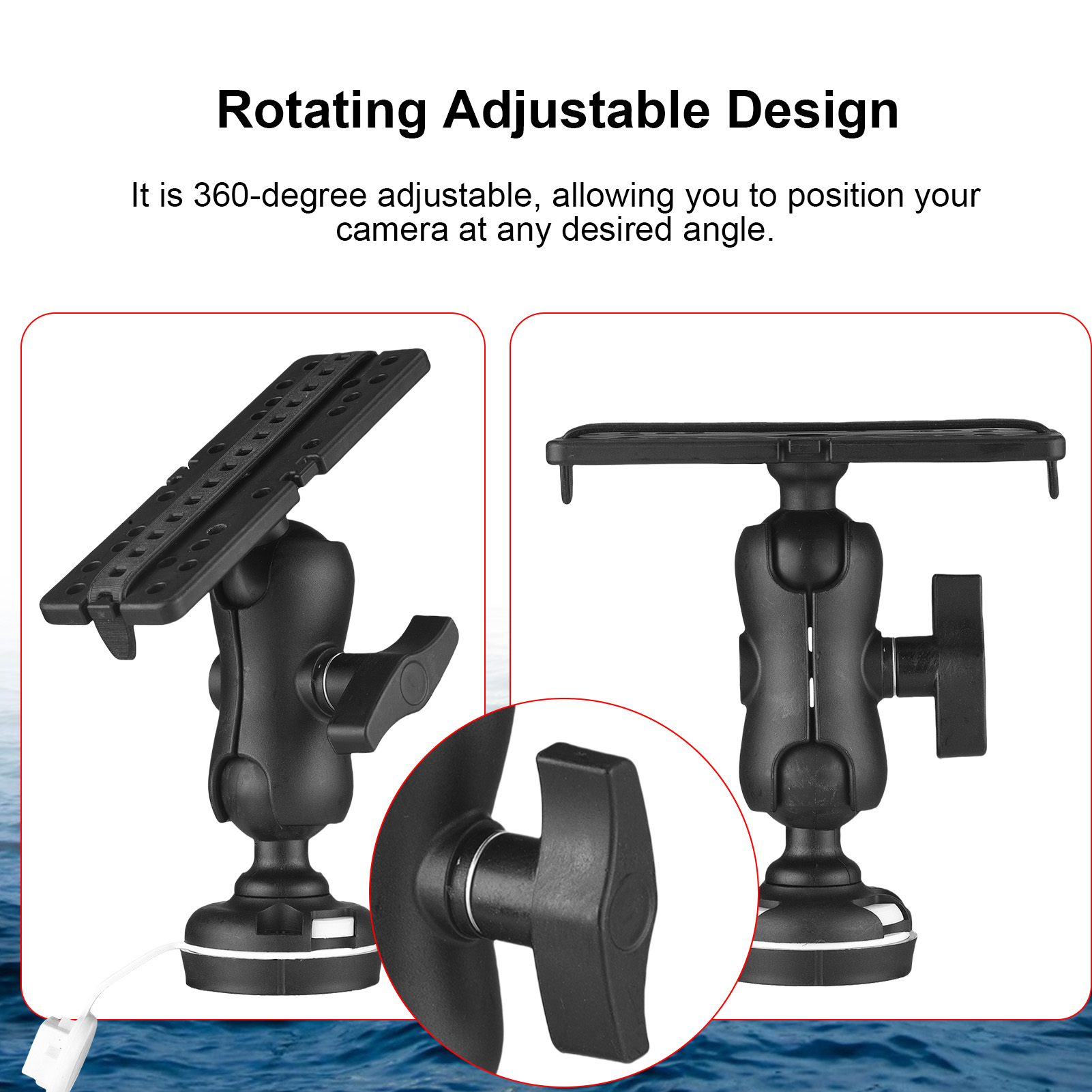 Fish Finder Mount with Rectang - Fishing Kayak Fish Finder Mount のレビューと価格