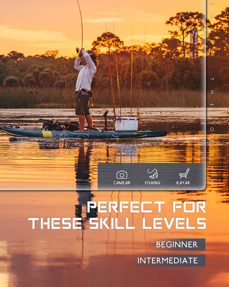 Three Air Chamber Inflatable F - Fishing Kayak Rod Holder のレビューと価格